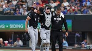 temp_image_1784605091.28448 Injury Blow at Globe Life Field: Kyle Teel Exits Clash Against Texas Rangers