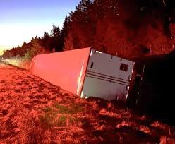 temp_image_1787222904.506587 Semi-Truck Veers Off Highway 20 in Sainte-Eulalie: Driver Sustains Minor Injuries